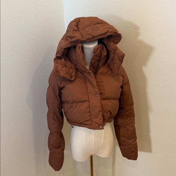 lululemon athletica Jackets & Blazers - lululemon athletica cropped Brown Puffer Jacket